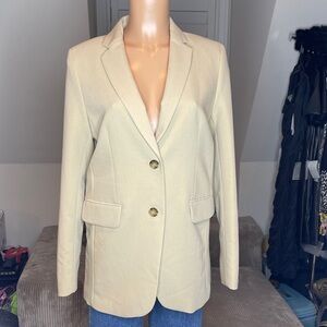 H&M Cream Single-Breasted Women's Blazer